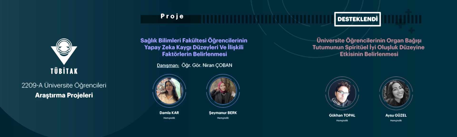 TÜBİTAK Proje Banner
