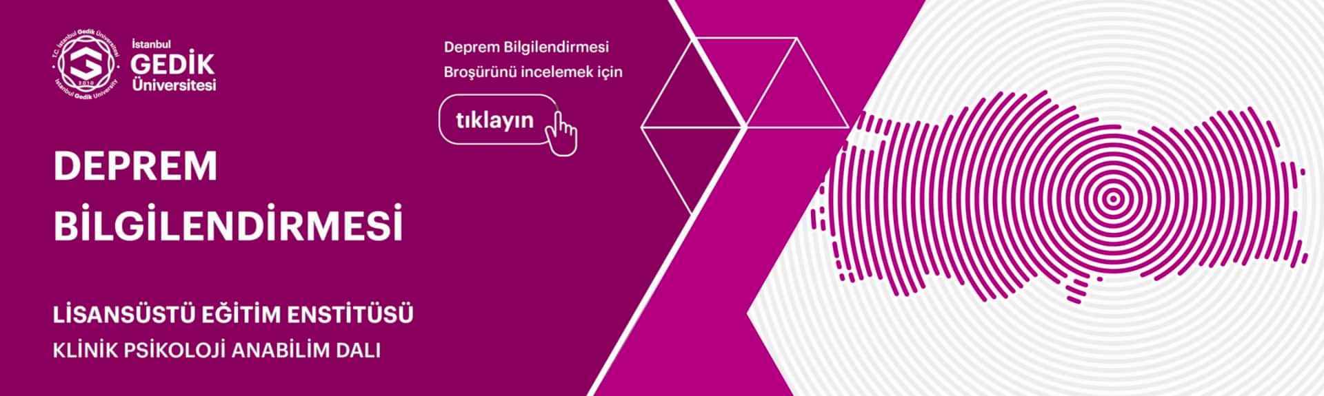 Deprem Bilgilendirme Bannerı